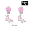 DIY Style Coréen Enfants Oreille Clip Belle Bande Dessinée Licorne Sirène Papillon Pas De Piercing Boucle D'oreille pour Filles Enfants Cadeau Mignon Bijoux 240226