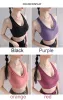 Sutiãs S5XL Sports Top Yoga Bra Mulheres Push Up Underwear BH Gym Camisa Fitness Respirável Sportswear Sports Bra Crop Tank Top Plus Size