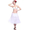 Rock Damen Audrey Hepburn Pinup Unterrock Vintage 1950er Jahre Swing Rockabilly Petticoat Rock Roll 3/4 Tutu Rock Party Puffy Pettiskirt