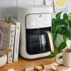 Werkzeuge schöne Kaffeemaschinen 14 Tasse programmierbare Touchscreen -Kaffeemaschine weiße Glasur von Drew Barrymore