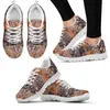 Casual Shoes InstantArts Boho Kangaroo Design Brand Sneakers Hand Ritn Animal Print Bekväm snörning Lägenheter Zapatillas