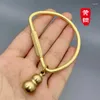 Anahtarlıklar Saf Bakır Kuzey Metal Anahtar Yüzük Su Damlası U-Shackle Vintage Keychain Araba Pirinç D Tipi Bel Asma