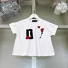 Luxury kids dress sets summer child tracksuits Size 110-160 CM short sleeved T-shirt and Spotted lace short skirt 24Feb20