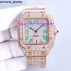 고급 Moissanite Diamond Watch 아이스 아웃 시계 디자이너 Mens Watcher Men Watch 고품질 Montre Automatic Movement Watches Orologio. Montre de Luxe I40 뱅글