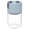 Storage Bottles Kitchen Household Portable Small Tools Pressed Salt Control Shaker Dosing Sealed Moisture Resistant Glass Shaket