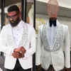 Ternos masculinos de casamento, smoking, roupa de noivo brilhante, lapela xale, terno formal, tamanho personalizado, alta qualidade, 1 peça, blazer, casaco