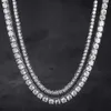 Testeur de diamants plaqué or blanc, 2-4mm d Moissanite, Bracelet en argent Sterling 925, bijoux hip-hop, chaîne de Tennis