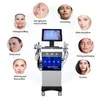 Mais recente máquina facial de dermoabrasão 11 em 1 H2O Aqua Face Clean Microdermoabrasão Equipamento profissional de oxigênio facial Dispositivo de peeling de água com diamante de cristal