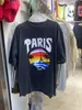 2024 Men's T-shirtontwerper Nieuwe zomerronde nek katoen casual klassiek patroonletter knappe print korte mouw veelzijdige losse Aziatische maat m-xxxl