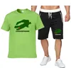 Costume de course d'été pour hommes, survêtement de football, T-shirt à manches courtes, Short, 2 ensembles