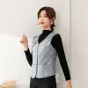 Waistcoats Hot Sale Women Sleeveless Puffer Jacket Spring Winter 2023 New Female Slim Fit White Ultra Lightweight Warm Down Liner Vest T400