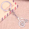 Nyckelringar 20st Fashion Keychain 27 31 MM Medeltida cykelcykelhängen Diy män smycken bil nyckelkedja ringhållare souvenir för gåva