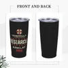 Tumblers Paraply Corp Arklay Lab Research Staff Tumbler Vakuumisolerad termisk kopp med lock halmsmoothie te muggar vattenflaska 20oz