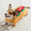 Huisdier Halloween-kostuum Kerstmis Hond Verkleedkleding Grappig Cosplay Burgers Pizza Sushi Kleding voor puppy's en kittens 240228