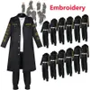 Anime Tokyo Revengers Cosplay Costume Embroidery Coat Mikey Sano Manjiro Draken Chifuyu Matsuno Manji Gang Uniform 240229