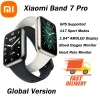 Contrôlez la montre intelligente Xiaomi Band 7 Pro avec suivi d'activité physique et de santé GPS, écran AMOLED haute résolution de 1,64 pouces, batterie de 12 jours