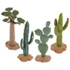 Fiori decorativi Cactus Muschio Cutainsfor Bedroom Modeling Statue Delicato finto desktop Decor Plastica simulata Bling