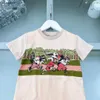 Novo bebê camisetas floresta esportes padrão algodão meninas meninos manga curta tamanho 90-160 cm designer crianças roupas de verão criança tees 24feb20