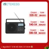 Radio Retekess TR638 Radio Portable AM FM SW toutes ondes Radio Bluetooth Compatible radio à ondes courtes réveil à piles carte TF