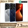 POVA5PRO 5G Smartfon 7,0 cala Oryginalny odblokowany telefon komórkowy 16 GB+1TB 4G Karta podwójnego SIM Telefon komórkowy Wersja Globalna Wersja komórkowa