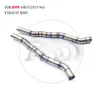 Titanium Exhaust System Performance Catback For 650i F13 N63 Engine 4.4T Muffler With Valve