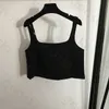 Abiti a canotta con lettera in metallo Abiti eleganti da donna a sottoveste larghi Top corti casual sexy Top alla caviglia estivi