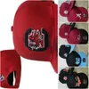 2024 All Team Fan's USA College Baseball Justerbar South Carolina Gamecocks Hat On Field Mix Order Storlek Stängd platt Bill Bas Ball Snapback Caps Bone Chapeau A0 A0