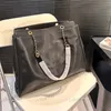 Flygplatsväska designer kvinnor axelväska 41 cm läder stor logotyp lyx handväska matelasse kedja crossbody väska underarmsäck rese shopping väska datorväskor sacoche