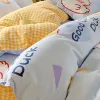 SET Lucky Ducks Design Bianchetto SET DECORATIVO COPERCHIO DELLA DECORATIVI A 3 pezzi con 2 cuscini Cande trasparenti