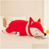 Stuffed Plush Animals Dorimytrader New Creative Animal Red Fox Doll P Toy Soft Slee Pillow Large Girl Birthday Gift 90Cm 120Cm Dy50536 Otaed