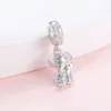 925 Sterling Silver Cute Animal Elephant Mother Child Beads Charm Fit European Armband Jewelry Mothers Day Gifts for Women Mom 240226