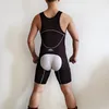 Costume da bagno da donna Wurst Man One Piece con apertura sul cavallo Bottone personalizzato Gay Wrestling Canotta sexy per sollevamento pesi da palestra