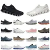 5 Running Outdoor Schoenen Designer Platform Sneakers Wolken Schokabsorberende Sport Alles Zwart Wit Grijs voor Dames Heren Trainers Sportschoen