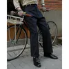Mänbyxor Stripe Fashion Business Long Pants Belt Design Slim Suit Wedding Party Male Spring S3XL 240228