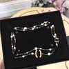 Autumn and Winter Sweater Chain C Designer Halsband för Lady Pearl Chains Brand Gold Crystal Luxury Jewelry Cclies Women Long Chain 3121