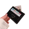 革のサフィアノカードホルダースロットポケットデザイナーケース公式高級ブランドPRAワニの財布の黒い白い赤いピンクの茶色の青とロゴボックスカバー7896787