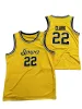 NCAA Iowa Hawkeyes 농구 저지 22 Caitlin Clark College Size 청소년 성인 흰색 노란색 라운드 콜러