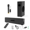 Luidsprekers Draadloze microfoon en S22 Echo Wall TV Subwoofer 80 W vermogen Bluetooth Sound BAR Blaster-luidspreker Home Theater Karaoke Fiber U Disk