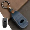 Luxury äkta läderbilsnyckelfodral för Subaru Forester Outback XV Legacy Brz WRX STI IMPREZA KEYCHAIN