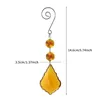 Dekorativa figurer Creative Sun Catcher Colorful Pendant Home Holiday Christmas Tree Decoration Crystal Window Hanging