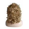 Perruque de cheveux blonds pour femmes comme les cheveux humains synthétiques résistant à la chaleur elfe naturel Halloween perruque de dentelle en fibres quotidiennes