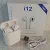 TWS i12 Беспроводные наушники Bluetooth-наушники для iPhone/Android Белые двойные наушники-вкладыши Bluetooth с беспроводным микрофоном Спортивные водонепроницаемые наушники