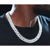 18mm 22inch Custom Size Chain Link Fencing d Moissanite S925 Silver Cuabn Chain for Men Cuban Link Chain