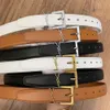 Ceinture en cuir de styliste pour femmes, grand Alphabet doré, boucle noire, haute qualité, ceinture décontractée pour dames, à la mode