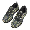 Casual Shoes Kuiliu Sneakers Kid Summer Flat Vuxen Luxury European Floral Printed Women's Breath Mesh Flats