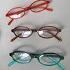 Solglasögon 1/3st Red Green Oval Frame Glasses Women Girls Y2K Retro Anti Blue Light Eyewear Glass Computer Reading Gelgassor Dekorativa