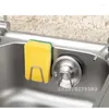 Kitchen Storage 304 Stainless Steel Non-slip Sink Accessories Drain Drying Rack Sponges Holder Organizer Multi Purpose Spice