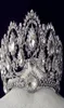 Sparkle Beaded Crystals Wedding Crowns new Bridal Crystal Veil Tiara Crown Headband Hair Accessories Party Wedding Tiara HT1339804278