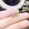 Stud Earrings Natural Real Citrine Earring Oval Style 5 7mm 0.85ct 2pcs Gemstone 925 Sterling Silver Per Jewelry Fine J23978