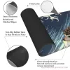 Pads Cool Hedgehog Surfing Gaming Mouse Pad Rubber Stitched Edges Mousepad 31.5'' X 11.8''